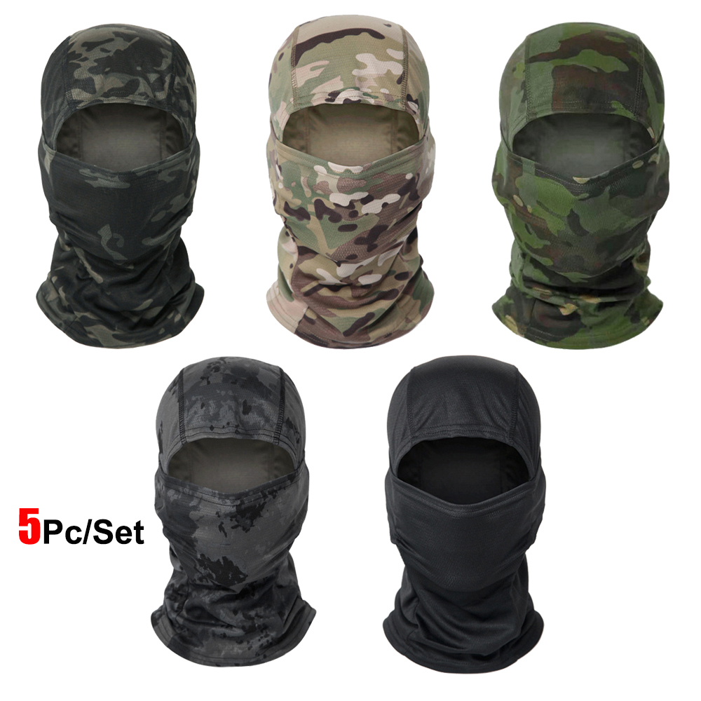 Aero Cycling Helmet - 5 unids/set camuflaje pasamontañas sombrero ciclismo
