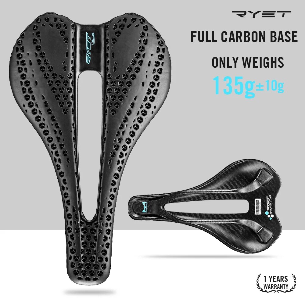 Carbon Fiber Saddle - RYET-sillín de bicicleta con estampado 3D