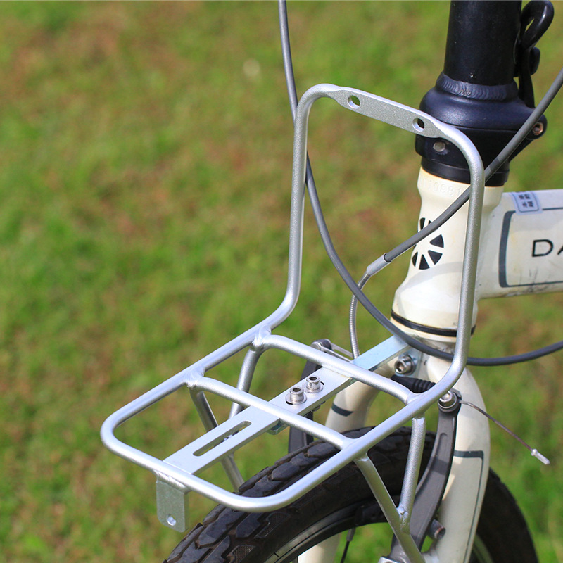 Bike Cargo Rack - Portaequipajes delantero plegable para bicicleta de