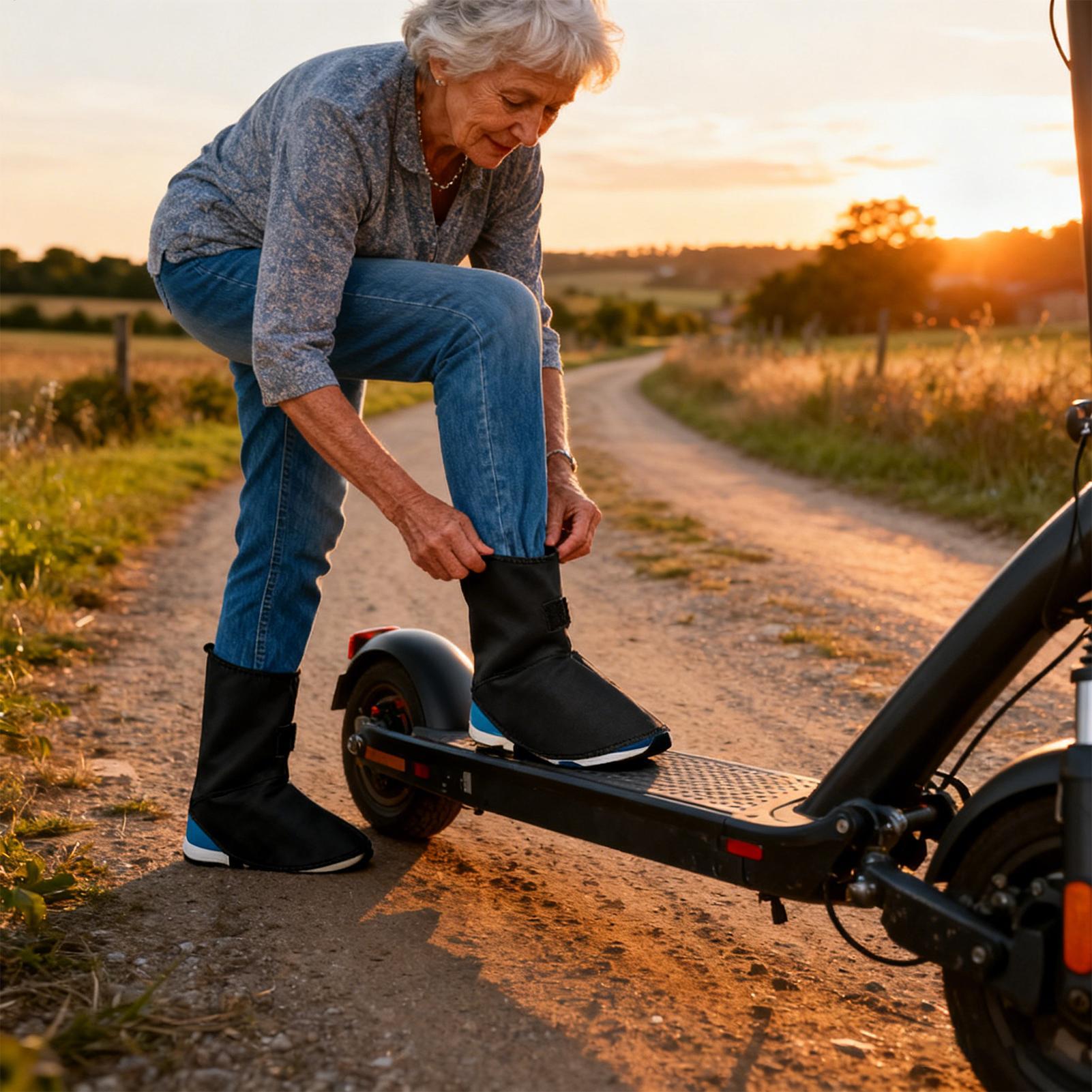 Cycling Gear In Winter - Cubiertas impermeables para zapatos de ciclismo,