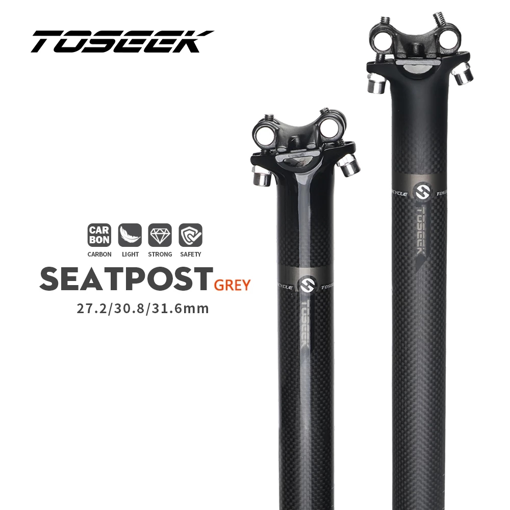 Carbon Fiber Saddle - TOSEEK 3K mate fibra de carbono