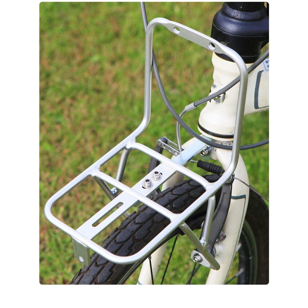 Bike Cargo Rack - Canasta Delantera de Aleación de Aluminio
