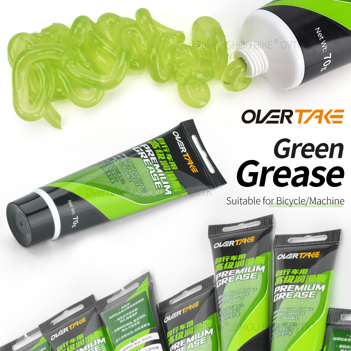Xc Mtb Gear - JSHOUBIKE-graxa para bicicleta, 70/140/350g, juego de