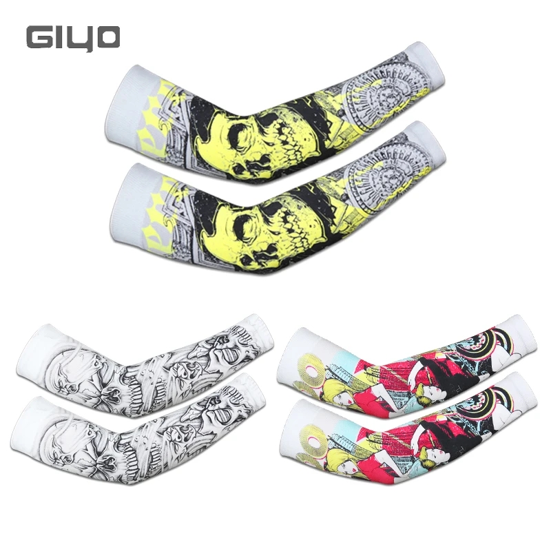 Cycling Gear Lycra - GIYO Mangas de tela fría para