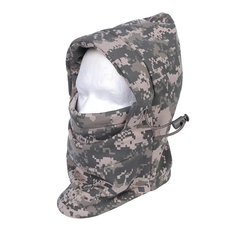 Cycling Gear In Winter - Capucha cálida de camuflaje táctico, máscara