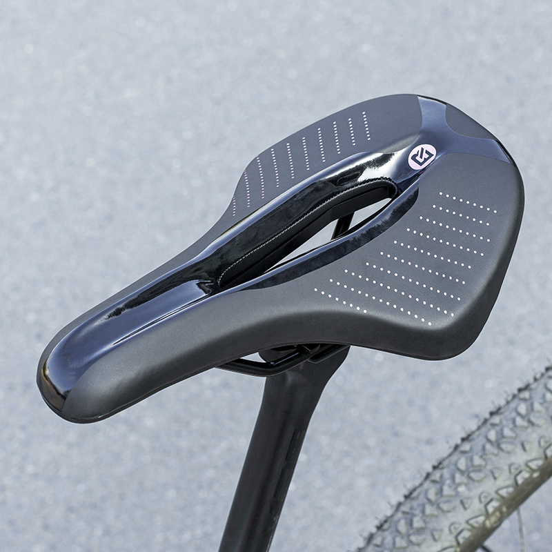 Carbon Fiber Saddle - ROCKBROS-sillín de ciclismo transpirable, cómodo cojín,