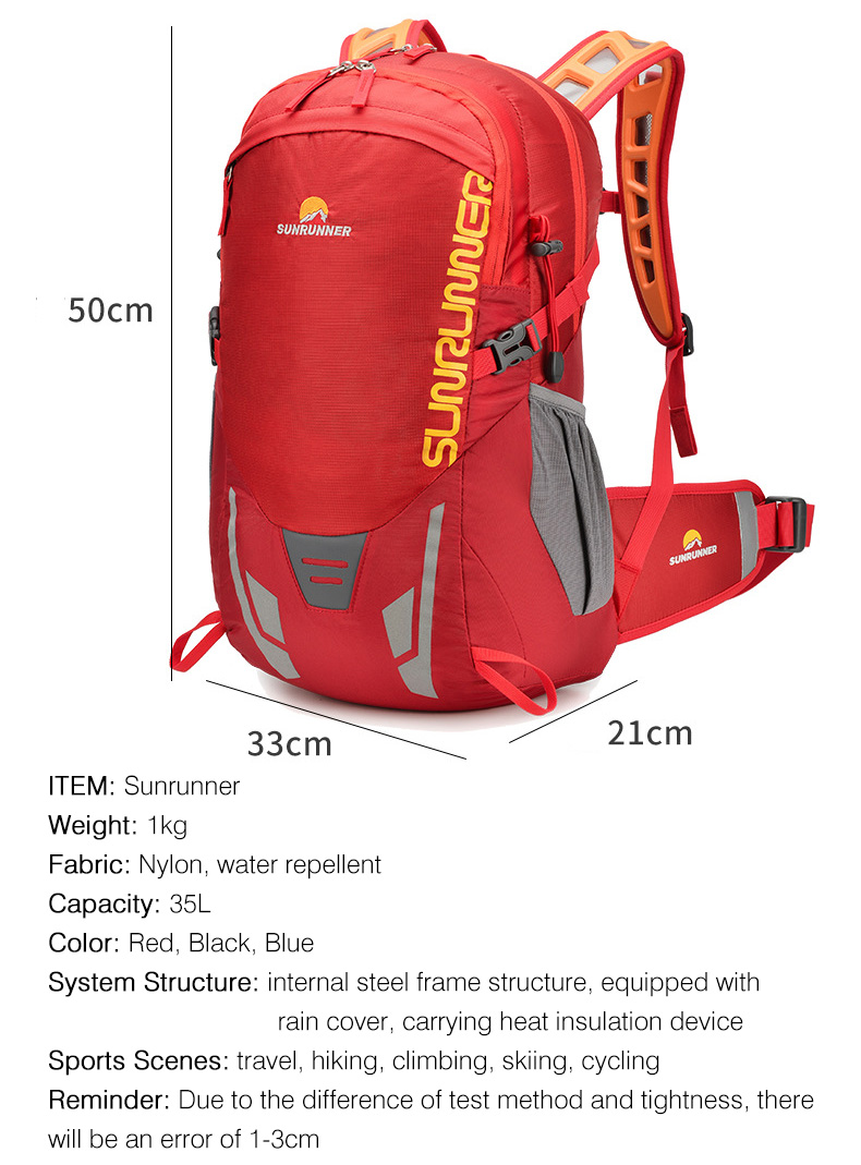 Mochila de senderismo de 35L,  - Cycling Gear Organizer reseña y precio