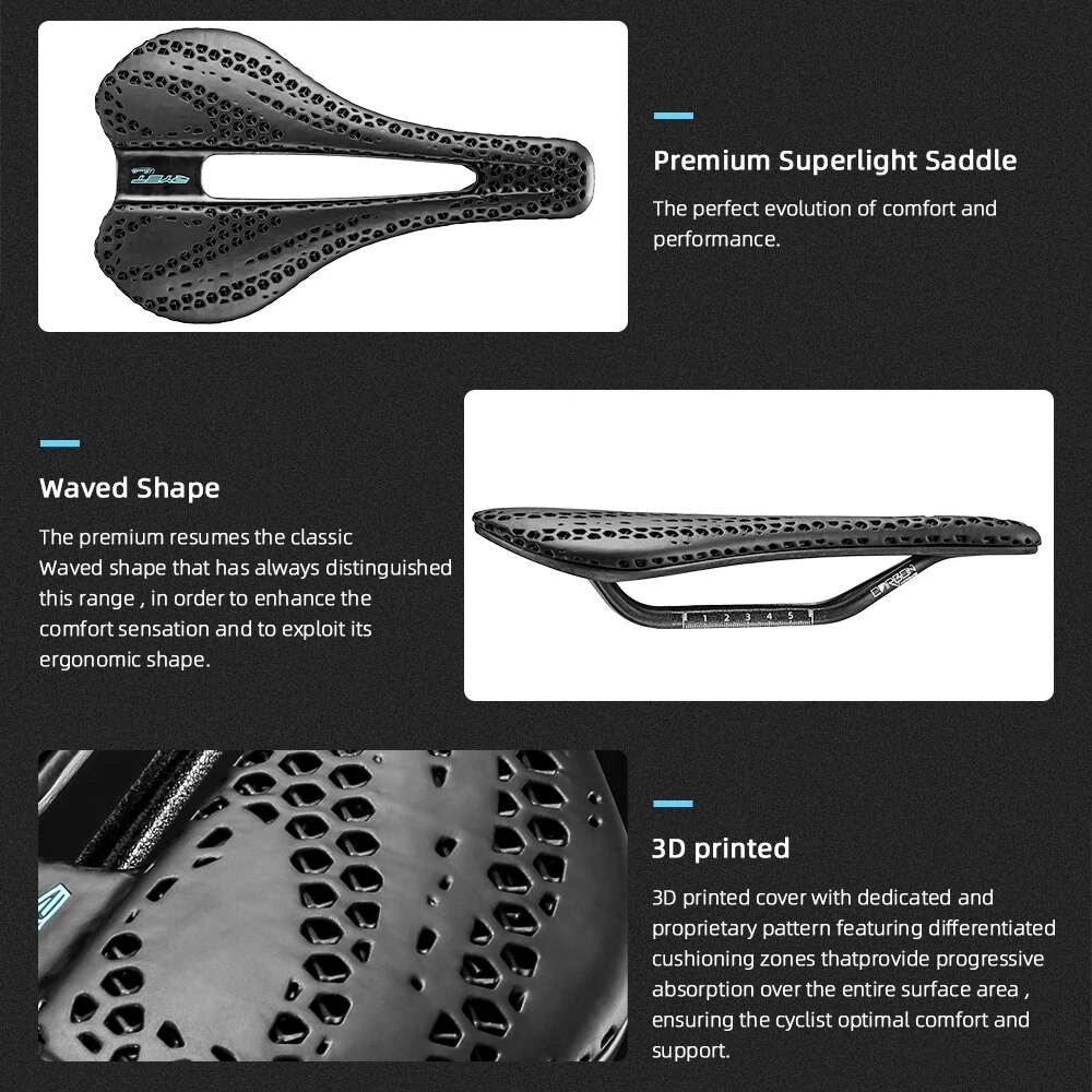 RYET-sillín de bicicleta con e - Carbon Fiber Saddle reseña y precio