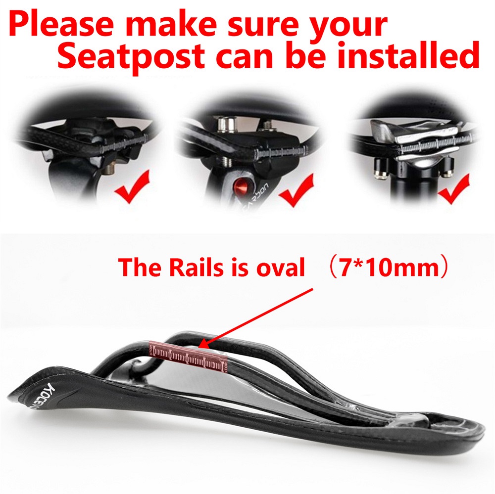 KOCEVLO-sillín de fibra de car - Carbon Fiber Saddle reseña y precio