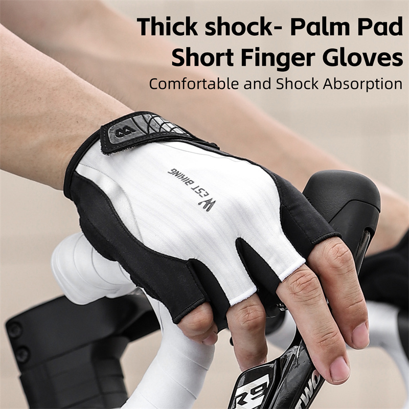 WEST BIKING-guantes de medio d - Cycling Gear Lycra reseña y precio