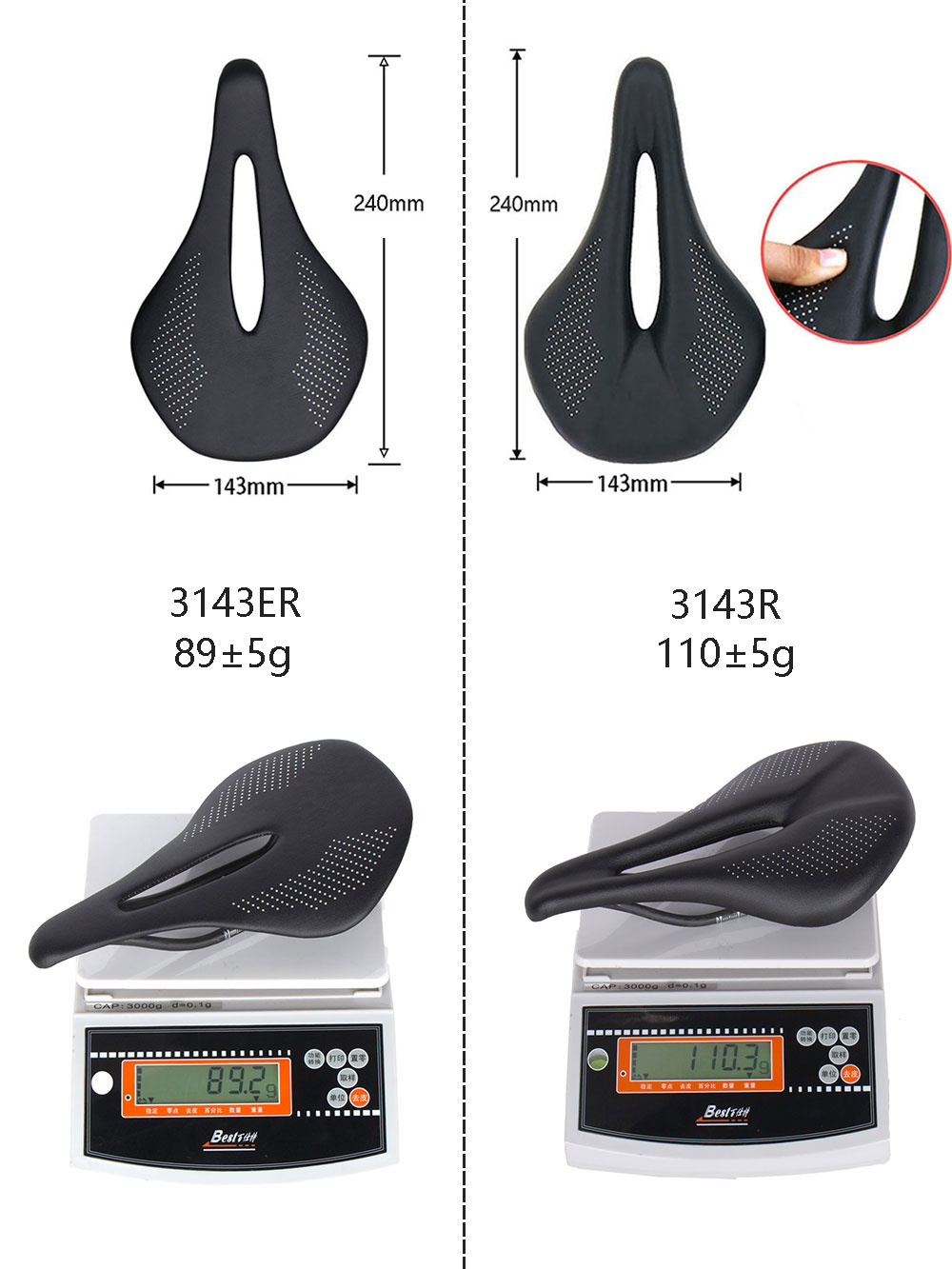 Nuevo sillín de bicicleta de c - Carbon Fiber Saddle reseña y precio