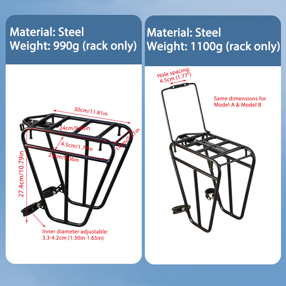 NEWBOLER Portabultos Delantero - Bike Cargo Rack reseña y precio