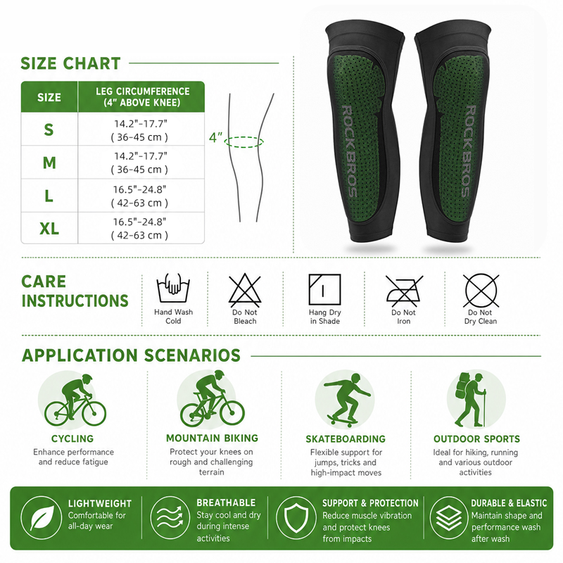 ROCKBROS-Protector de piernas  - Cycling Gear Parts reseña y precio