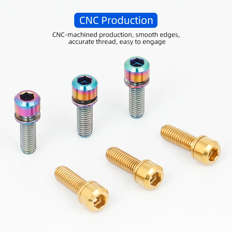 6 tornillos de titanio M5x16/1 - Cycling Gear Parts reseña y precio
