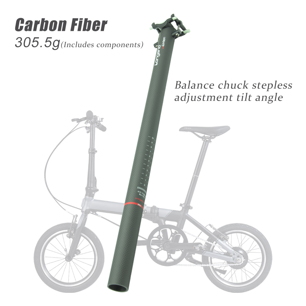 LONGAND Tija de sillín plegabl - Carbon Fiber Saddle reseña y precio