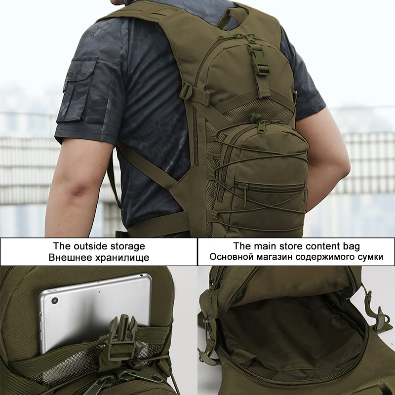Mochila táctica Molle de 15L,  - Cycling Gear Organizer reseña y precio