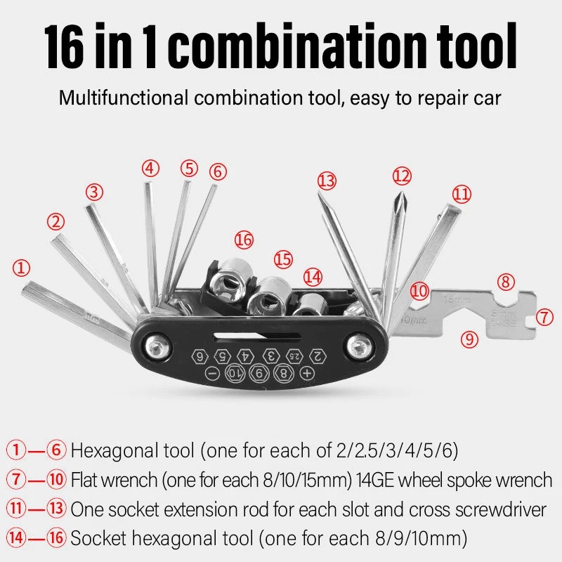 Kit de Reparación de Bicicleta - Cycling Gear Organizer reseña y precio